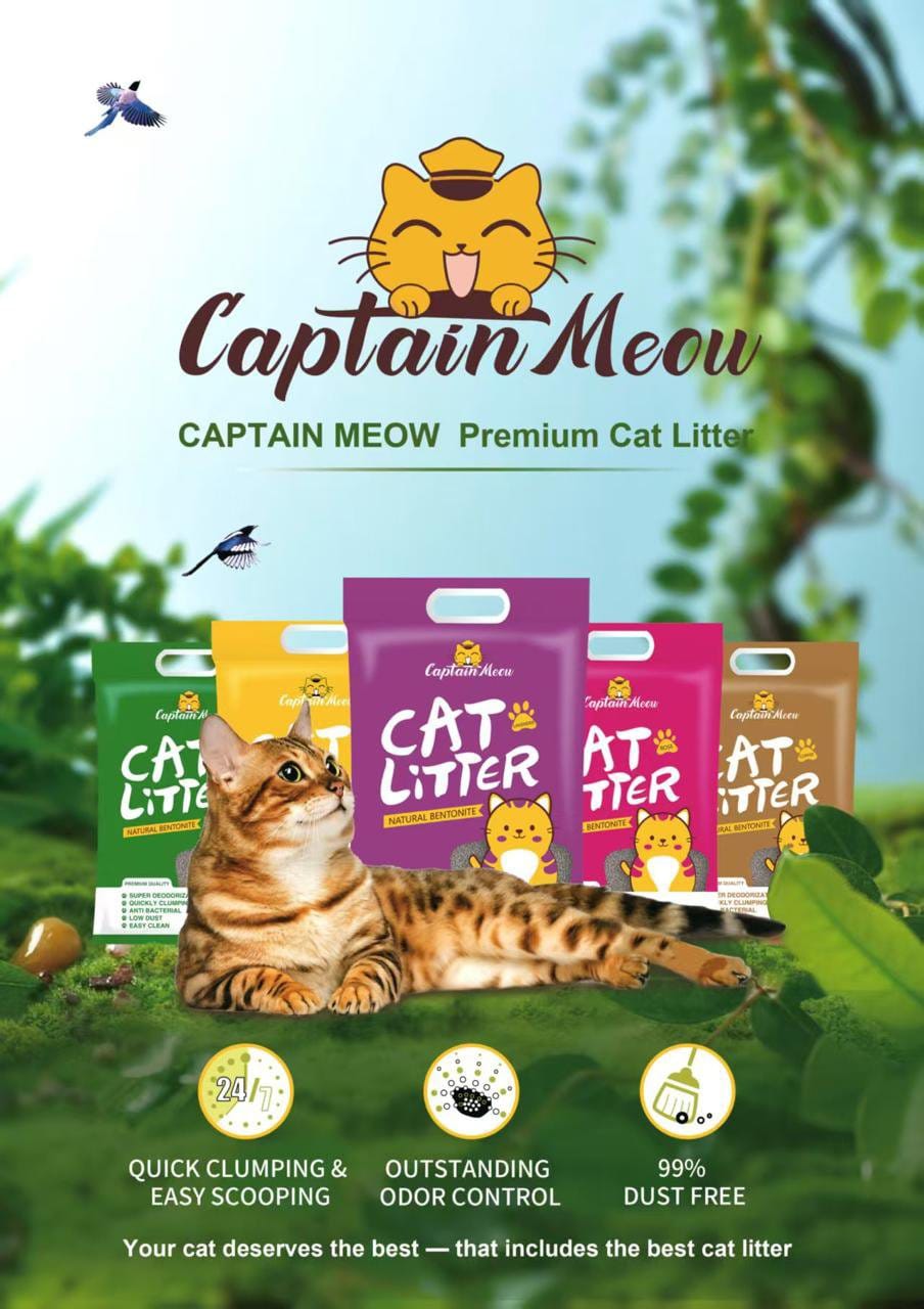 Captain Meow Premium Bentonite Cat Litter (10L)