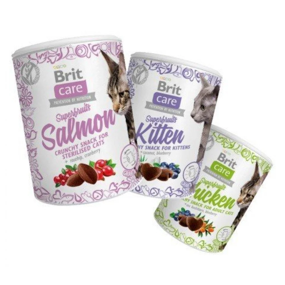 Brit Care Superfruits Crunchy Snacks (100gm)