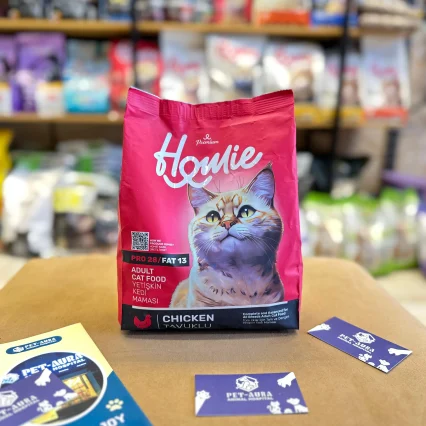 Homie Premium Adult Dry Cat Food 1kg – Chicken (Pro28/Fat13)