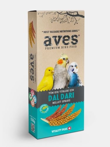 Aves Premium Bird Food Dal Dari-Millet Sprays (150g)