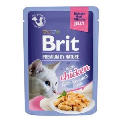 Brit Premium By Nature Adult Jelly Food-Chicken Fillets (85g)