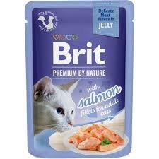 Brit Premium By Nature Adult Jelly Food-Salmon Fillets (85g)