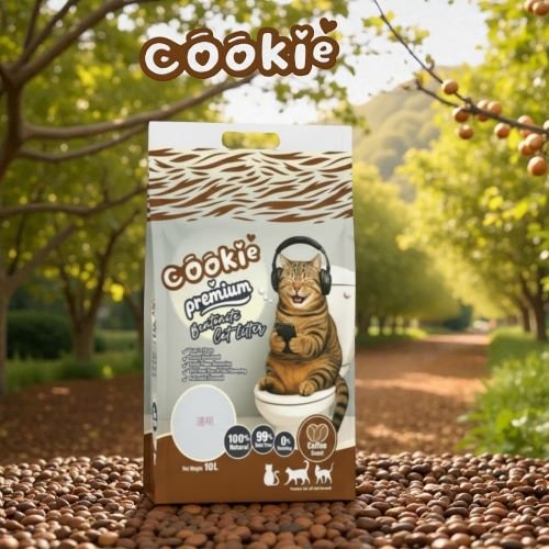 Cookie Premium Bentonite Cat Litter - Coffee (10L)
