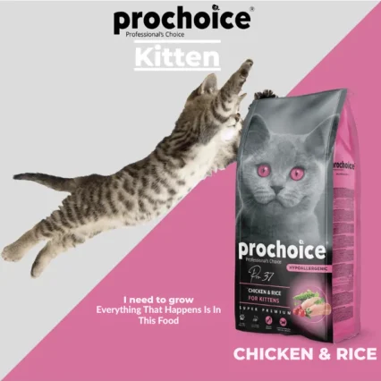 Prochoice Kitten Dry Cat Food-Chicken And Rice