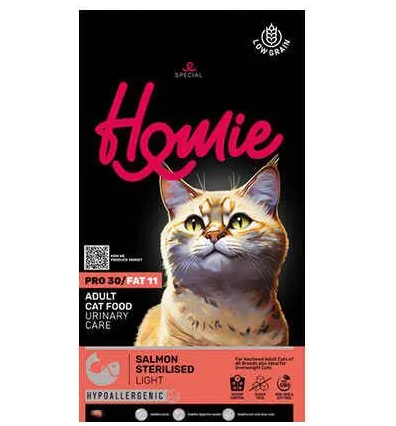 Homie Urinary Care Sterilised Adult Cat Food-Salmon (1.5kg) (Pro33/Fat11)