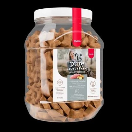 Mera Pure Sensitive Goody Snacks For Dogs-Turkey & Potato (600g)