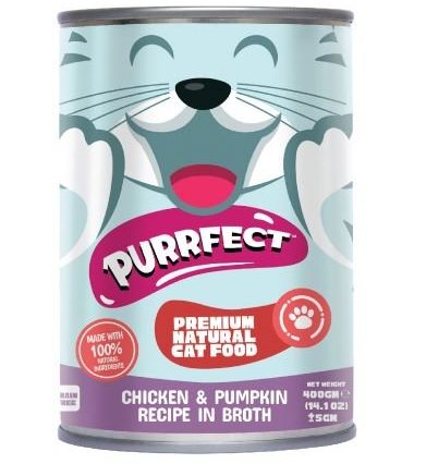 Purrfect Canned For Cat-Chicken & Pumpkin (400g)