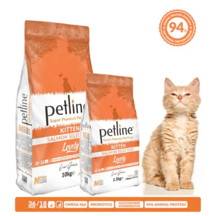Petline Super Premium Kitten Dry Cat Food-Salmon Selection (1.5kg)