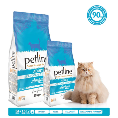 Petline Super Premium Adult Dry Cat Food-Sea Food Selection
