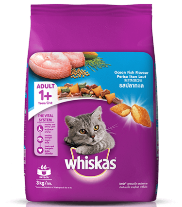 Whiskas 1+Dry Cat Food-Ocean Fish Flavour