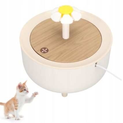 Wooden Cat Water Fountain (1.3L)