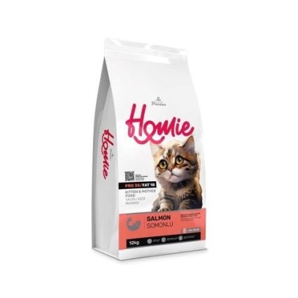 Homie Super Premium Low Grain Kitten And Mother Dry Cat Food – Salmon (Pro38/Fat18)