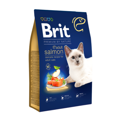 Brit Premium Adult Cat Food- Salmon (800gram)