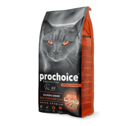 Prochoice Sterilised Adult Dry Cat Food-Salmon And Shrimp